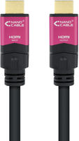 Cable HDMI V2.0 4K@60Hz 18Gbps NanoCable USB-A M/M 20 M Premium Negro image number null