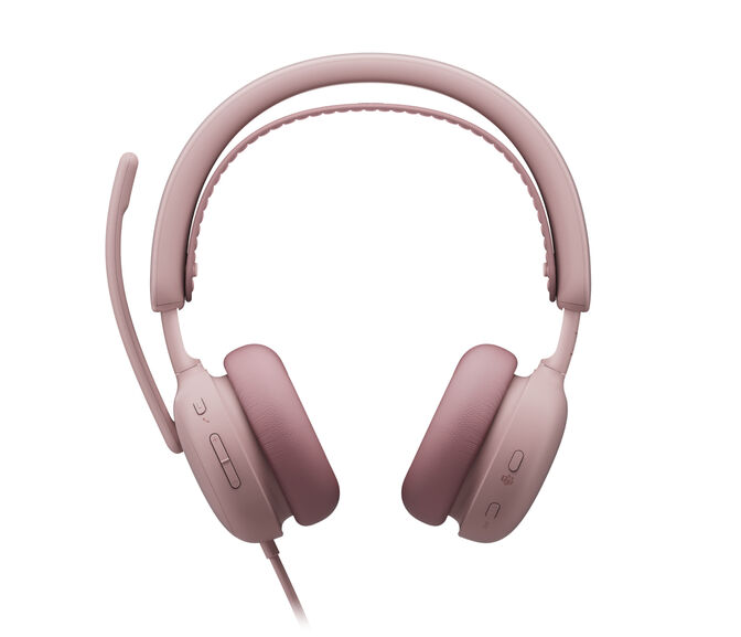 Auriculares Logitech Zone Wired 2 for Business USB-C ANC Rosa image number 2