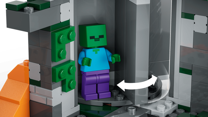 LEGO Minecraft: La Mazmorra del Zombi, 284 Piezas (21587) image number 4