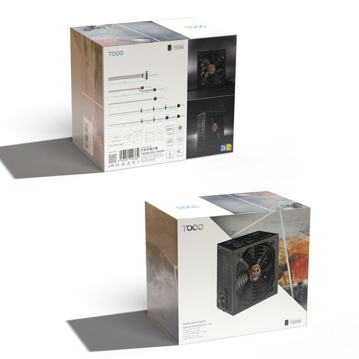 Fuente de Alimentación Tooq ATX 750W APFC 80PLUS Bronze image number 6