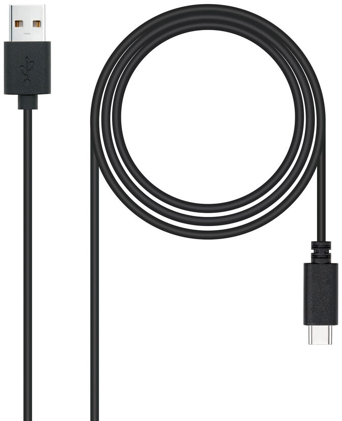 Cable USB 2.0 3A Nanocable USB-C/M para USB-A/M 3 M Negro image number 0