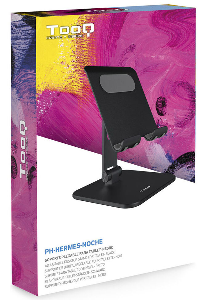 Soporte Mesa Tooq Ajustable p/ Tablet Max. 13" Negro image number 4