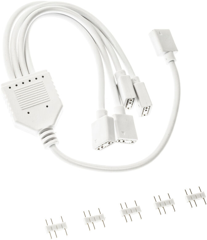 Cable Splitter Kolink 1-4 ARGB 30cm Blanco image number 1