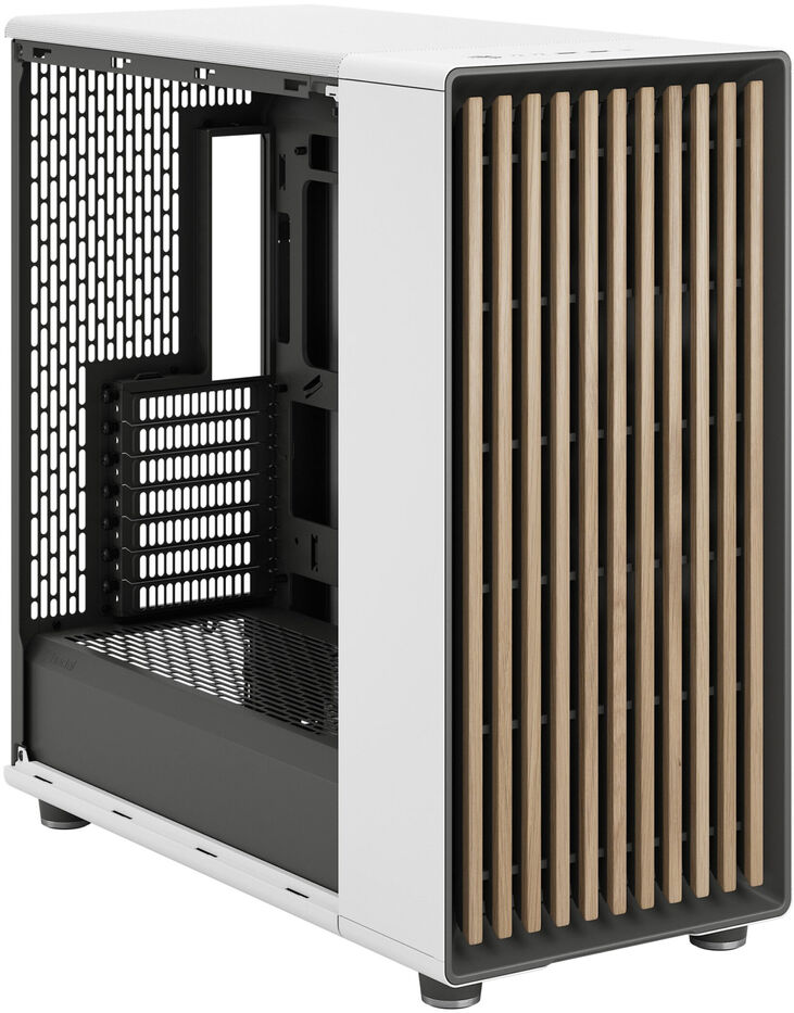 Torre E-ATX Fractal Design North XL Chalk White TG Clear Reverse Connector image number 3