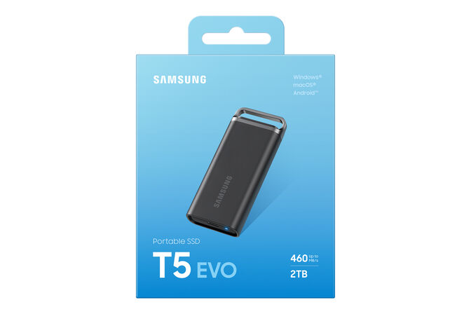 SSD Externo Samsung T5 Evo 2TB USB3.2 Gen2 Negro (460/460MB/s) image number 9