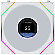 Ventilador Lian Li UNI FAN TL120 LCD FLEX Wireless Blanco 120mm image number null