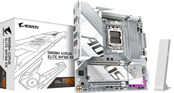 Placa Base Gigabyte B850M A ELT WF6E ICE image number 0