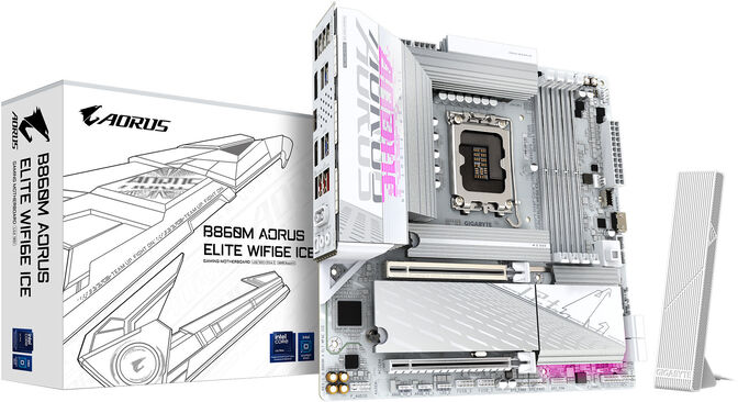 Placa Base Gigabyte B860M A ELT WF6E ICE image number 0