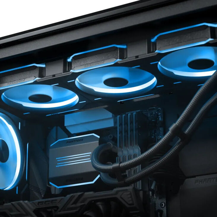 Water Cooler CPU Phanteks Glacier One 420D30 DRGB X2 Negro - 420mm image number 1