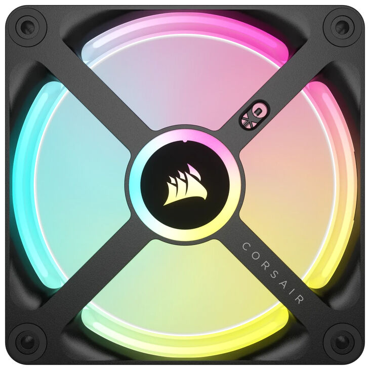 Ventilador Corsair iCUE Link QX120 RGB PWM Negro 120mm (Pack 3) image number 3