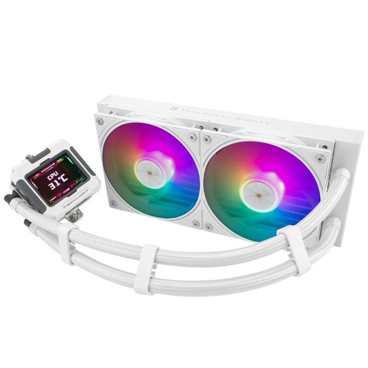 Kit Refrigeración Líquida Thermalright Frozen Warframe ARGB Blanco - 240mm image number 1