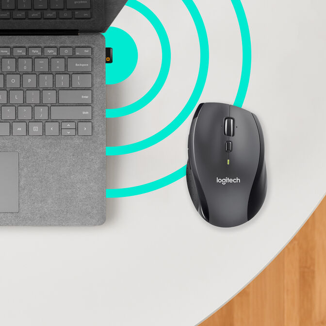Rat&oacute;n Logitech M705 Marathon Wireless Negro image number 6