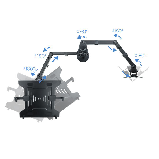 Soporte de Mesa Tooq Doble Tilt 13" a 32" Max. 8Kg (Monitor) / 4.5Kg (Port&aacute;til) image number 14