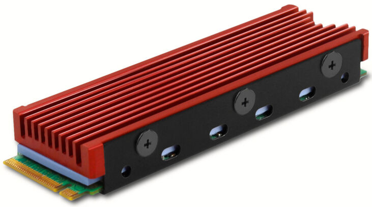 Disipador CLR-M2 para M.2 2280 SSD Rojo image number 0