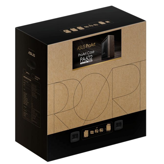 Torre E-ATX ASUS ProArt PA602 Walnut Wood TG Modern Negra image number 17