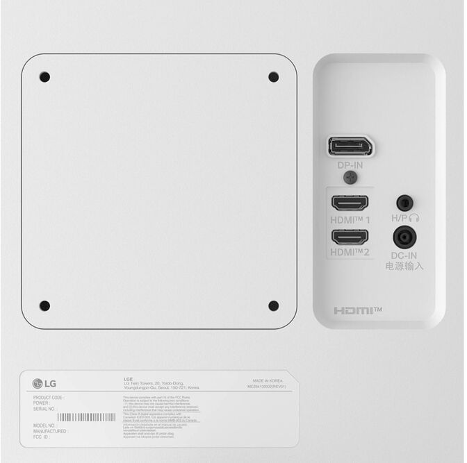 Monitor LG UltraFine 27" 27US500-W IPS 4K 60Hz HDR10 DCI-P3 90% image number 3