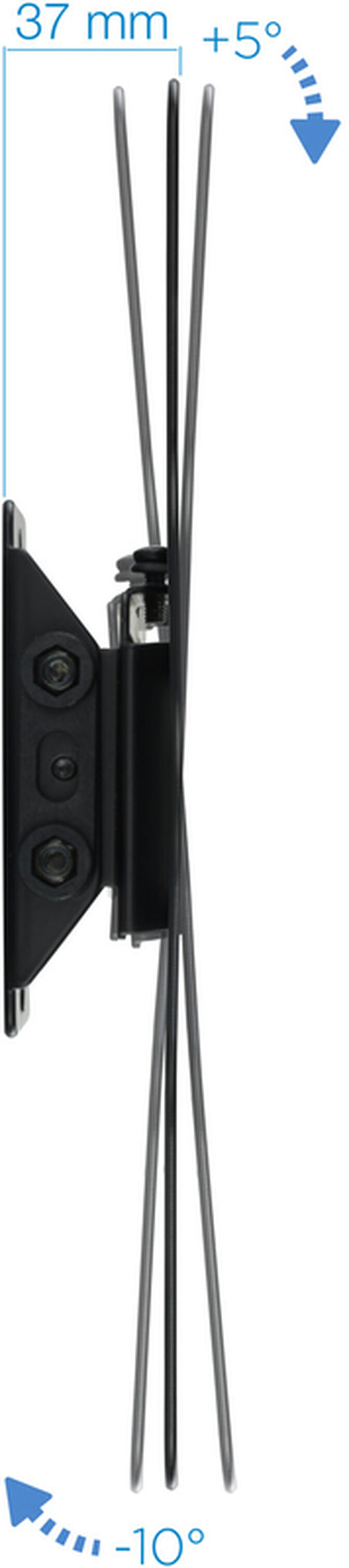 Soporte de Pared Tooq Tilt 23" a 42" 37mm Max. 35kg Negro image number 2