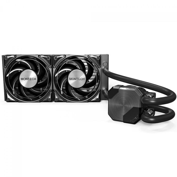 Water Cooler CPU Montech HyperFlow Silent 240mm Negro image number 2