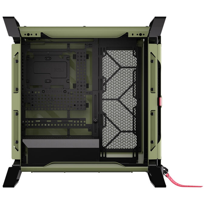 Torre E-ATX Corsair WARTHOG Perfomance Mil Green Cristal Templado image number 5