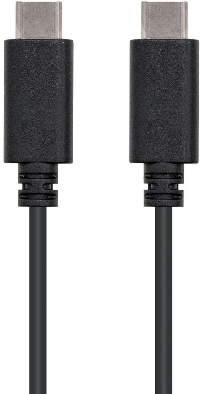 Cable USB 2.0 3A Nanocable USB-C M/M 0.5 M Negro image number 1
