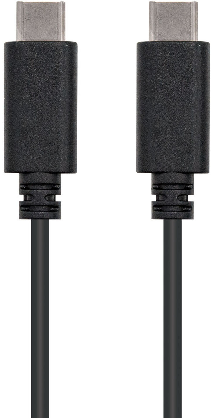 Cable USB 2.0 3A Nanocable USB-C M/M 0.5 M Negro image number 1