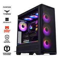 Ordenador King Mod Gamer-PC Phanteks Ryzen 7 9800X3D 32GB DDR5 2TB RX 9070 XT WiFi W11