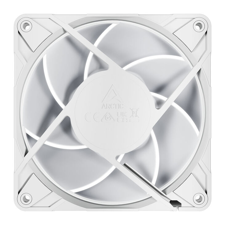 Ventilador Arctic P12 PRO PWM PST ARGB 120mm - Blanco image number 5