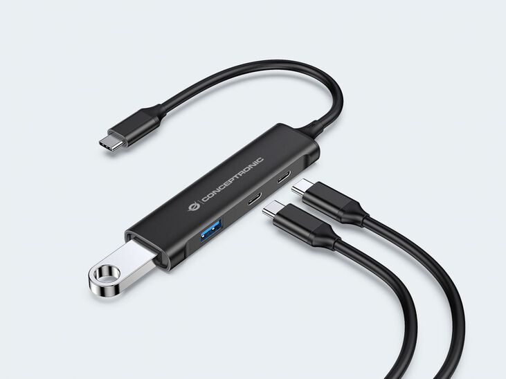 HUB USB Conceptronic 4-in-1 USB-C 3.2 > 2x USB-C 3.0 + 2x USB-A image number 4