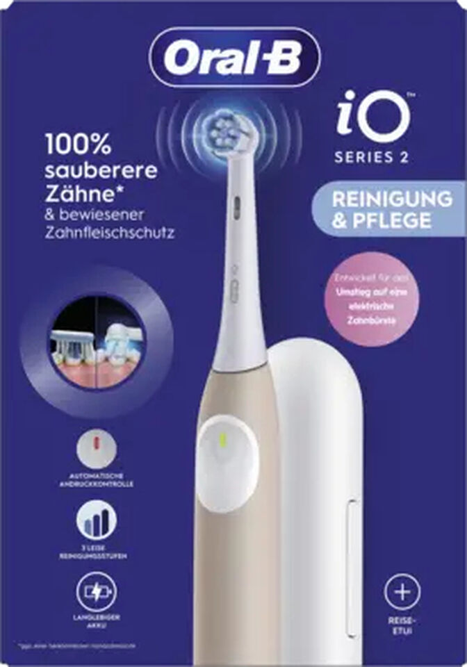 Cepillo de Dientes El&eacute;ctrico Oral-B iO Series 2 Calm Pink con Estuche de Viaje image number 1