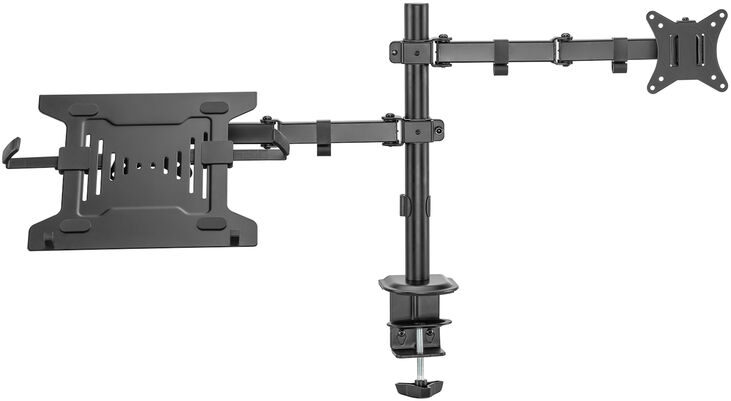 Soporte de Monitor + Portátil Ewent EW1519 Desk Mounting 13" - 32" Articulado Negro image number 2