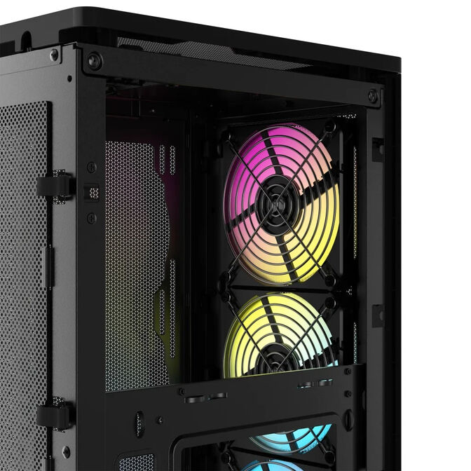 Torre Mini-ITX Corsair iCue 2000D RGB Negro Cristal Templado image number 11