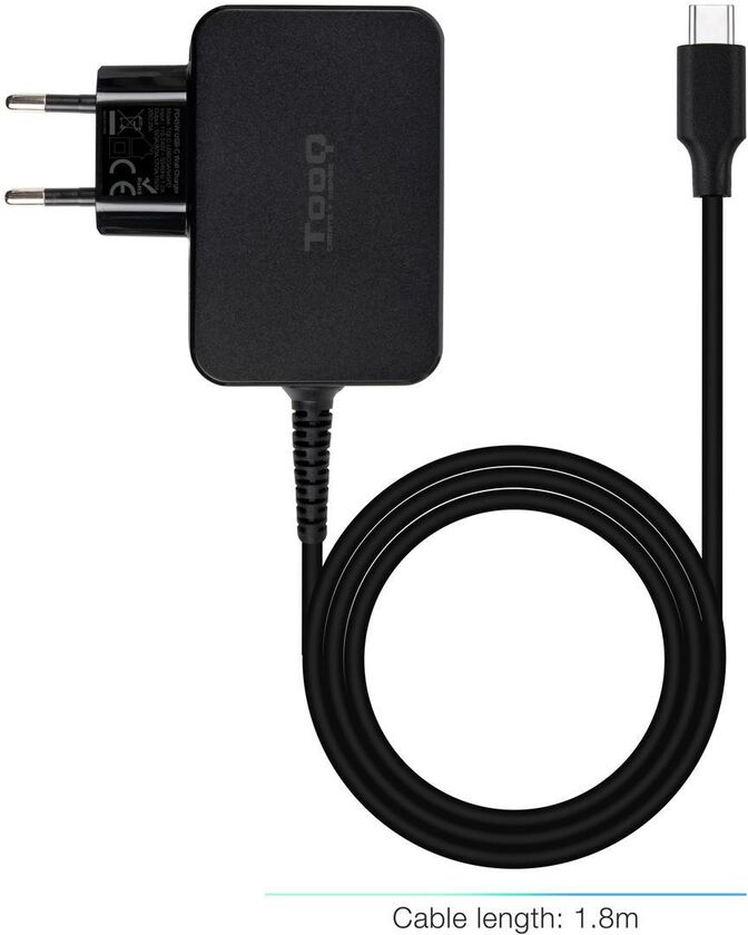 Cargador de Port&aacute;til GaN Tooq USB-C PD 45W image number 1