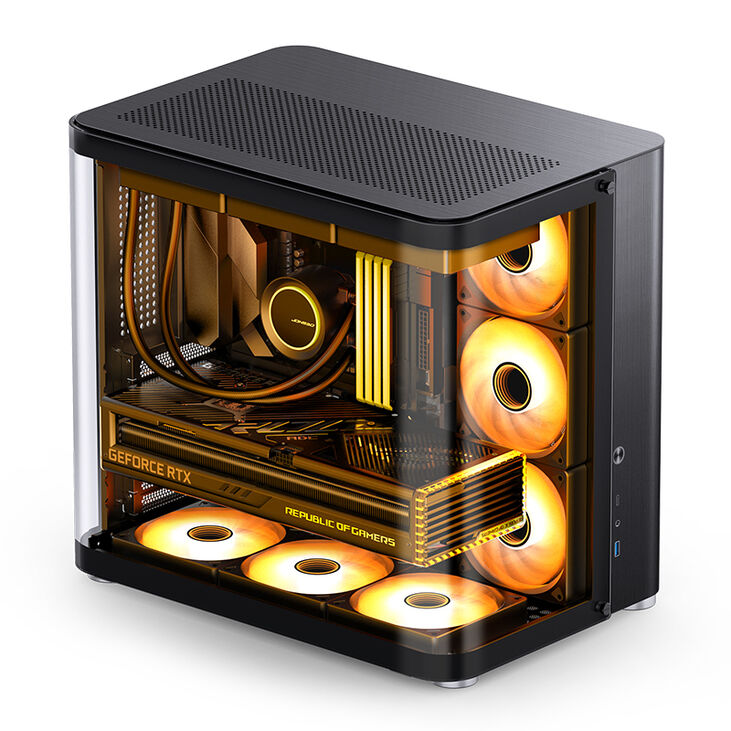 Caja ATX Jonsbo TK-2 2.0 Vidrio Templado Negro image number 4