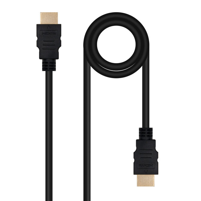 Cable HDMI V2.0 4K@60Hz 18Gbps NanoCable USB-A M/M 0.5 M Negro image number 0