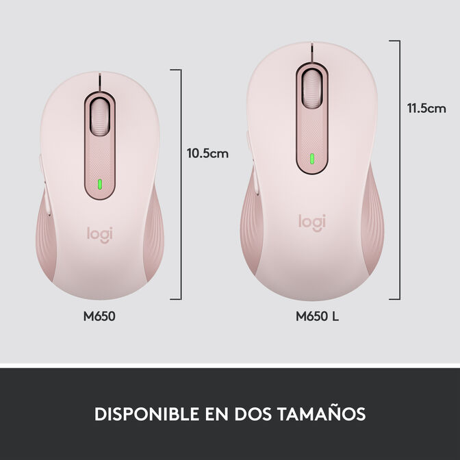 Rat&oacute;n Logitech Signature M650 Wireless Rose image number 13