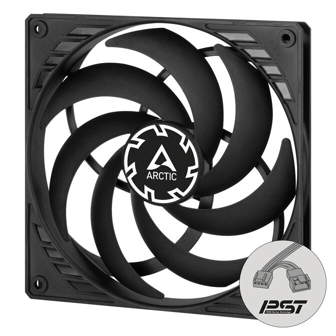 Ventilador Arctic Slim PWM PST 140mm - Negro image number 1