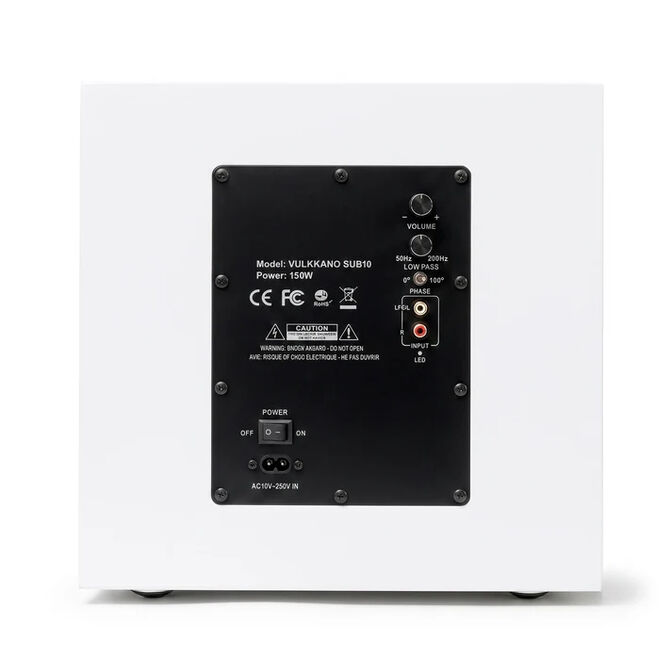 Subwoofer Vulkkano SUB 10 100W Branco image number 1