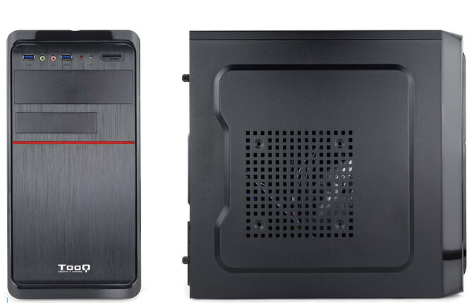 ** B Grade ** Caja Micro-ATX Tooq C/ Fuente 500W + Lector de Tarjetas + 2x USB 3.0 Negra image number 2