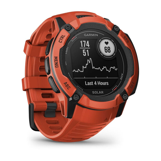 Smartwatch Garmin Instinct 2X Solar 50mm Vermelho image number 2