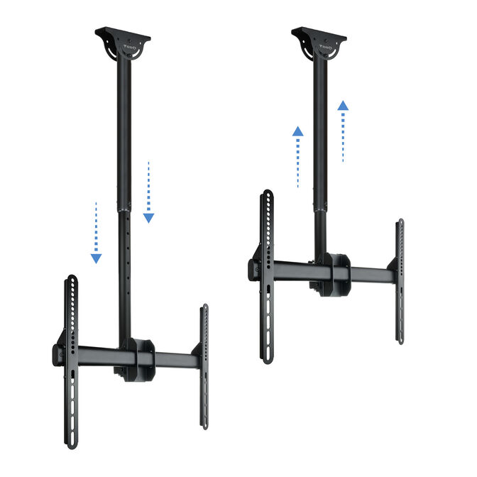 Soporte de Techo Tooq Tilt GiRat&oacute;nrio e Extens&iacute;vel 37" a 70" Max. 50kg Negro image number 10