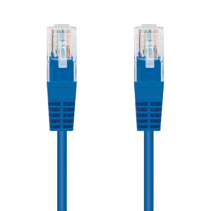 Cable de Red NanoCable RJ45 CAT.6 UTP AWG24 1 M Azul image number 1