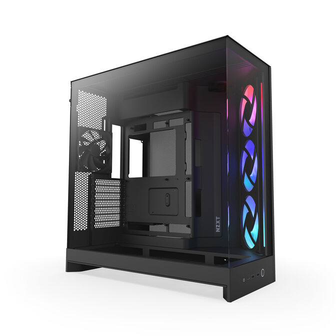 Caixa E-ATX NZXT H9 Flow RGB Negra (2025) Cristal Templado image number 0