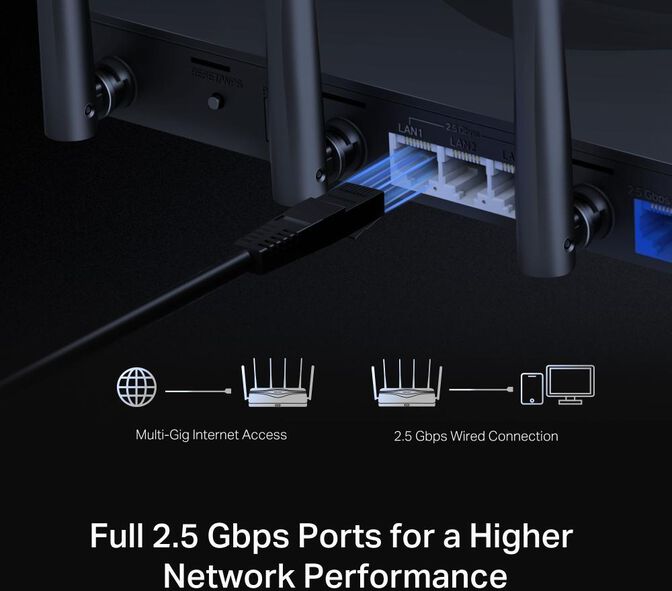 Router Mercusys MR47BE BE9300 Tri-Band WiFi 7 image number 5
