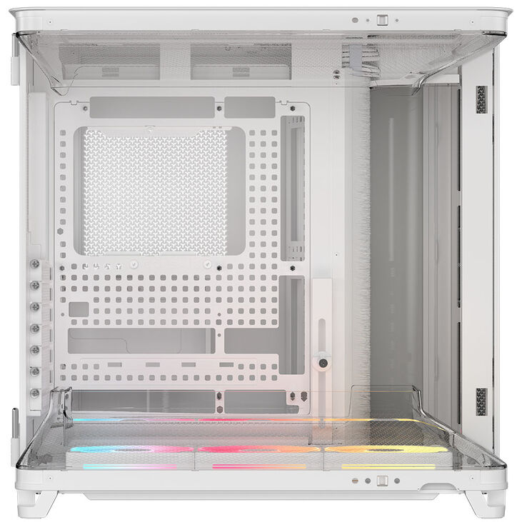 Torre E-ATX Corsair AIR 5400 LX-R Link Blanca Cristal Templado image number 3