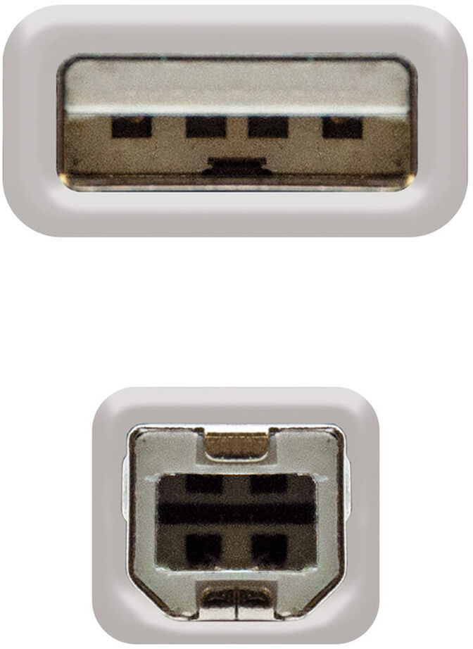 Cable USB 2.0 Nanocable USB-A/M para USB-B/M 1.8 M image number 2