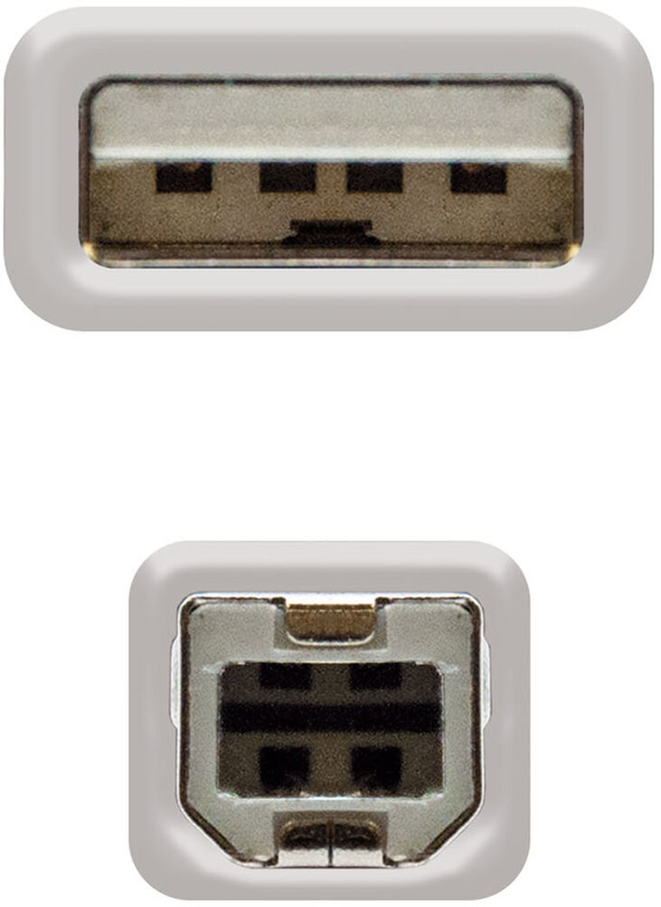 Cable USB 2.0 Nanocable USB-A/M para USB-B/M 1.8 M image number 2