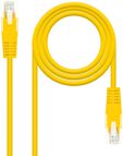 Cable de Red NanoCable RJ45 CAT.6 UTP AWG24 25 CM Amarillo image number null