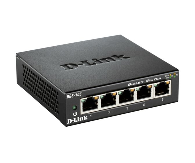 Switch D-Link DGS-105 5 Portas Gigabit Unmanaged image number 1