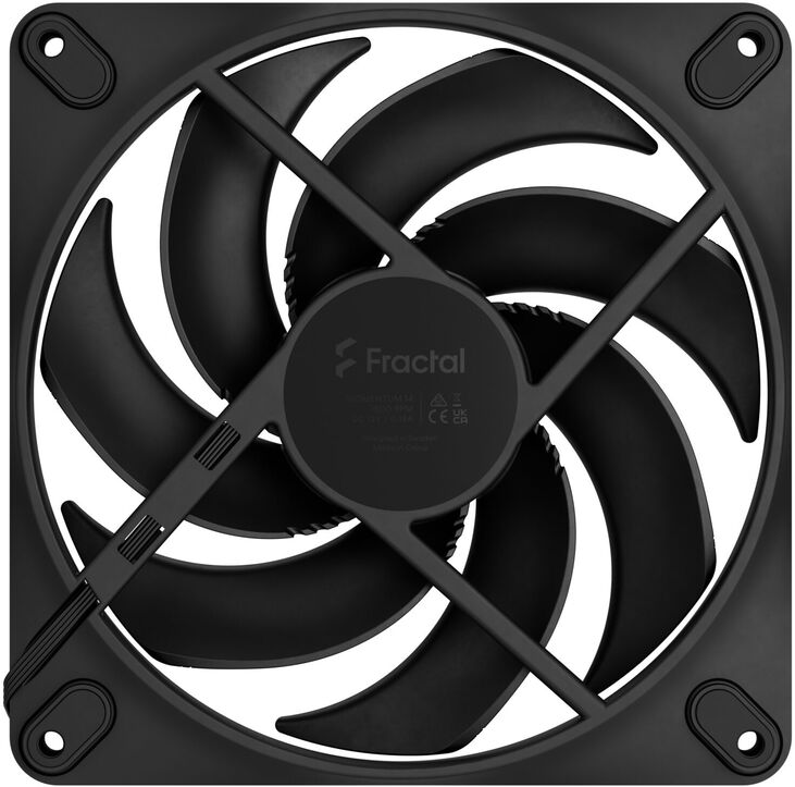 Ventoinha Fractal Design Momentum 14 140mm 1800RPM 4 Pinos PWM Negro image number 5