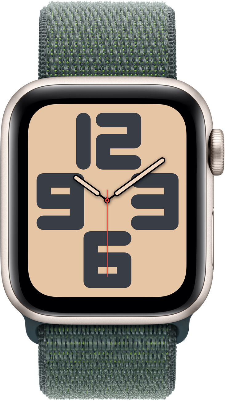 Smartwatch Apple Watch SE (2024) GPS 40mm Alumínio Starlight c/ Loop Deportiva Lake Green image number 1